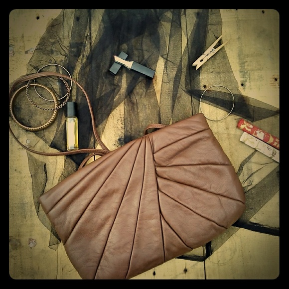 Original Vintage Leather Purse Retro Style Bag - Picture 3 of 8